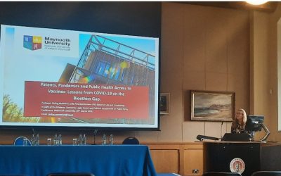 Prof. Aisling McMahon speaks about patents and public health vaccines access at public policy conference organised by the Economics Department, Maynooth University