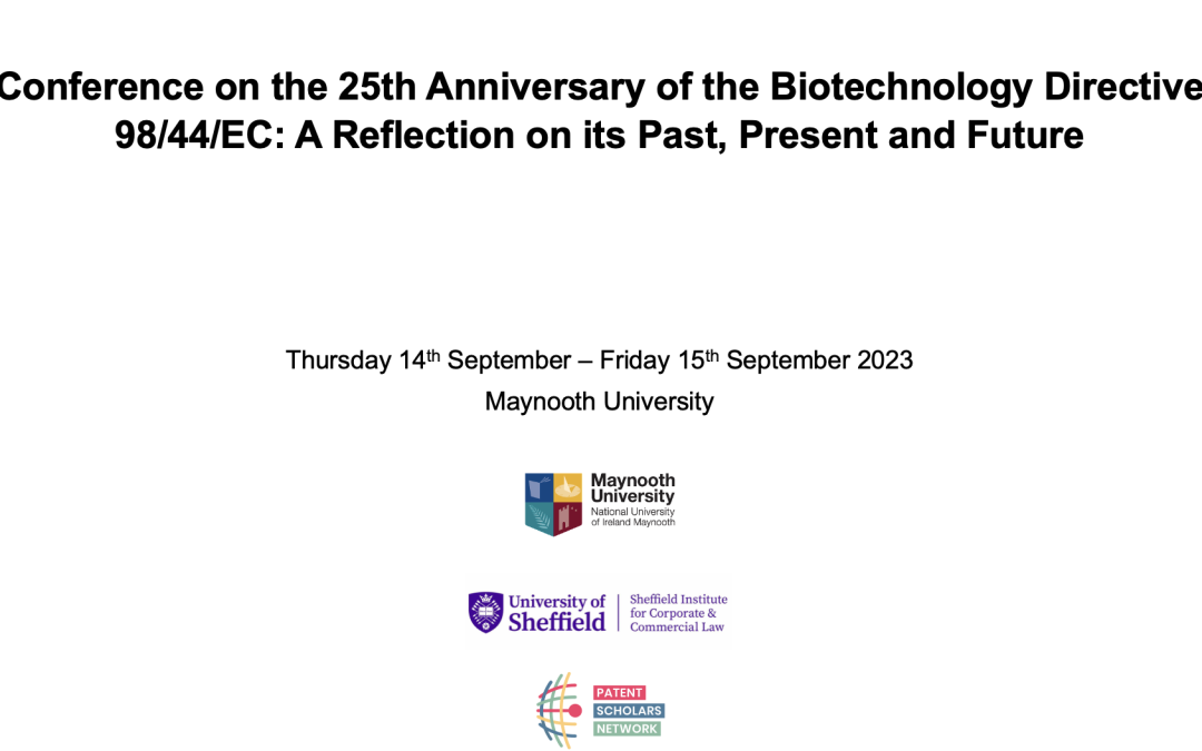 International Conference to mark the 25th Anniversary of the Biotechnology Directive