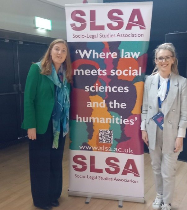 ERC PatentsInHumans Team Members Prof Aisling McMahon, Lauren Kane, and Dr Opeyemi Kolawole present 3 papers at the SLSA conference, University of Liverpool