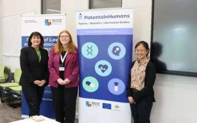 Prof Aisling McMahon (ERC PatentsInHumans) organises international workshop with Prof Jessica Lai (Victoria University of Wellington) and Prof Leanne Wiseman (Griffith University) on “Intellectual Property Law and MedTech”