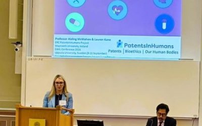 ERC PatentsInHumans researcher Lauren Kane presents emerging research findings at the European Association of Health Law (EAHL) Conference in Uppsala University